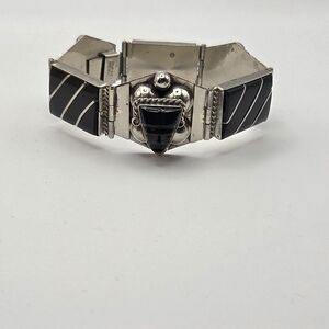 Vintage 1950s Black Onyx Bracelet